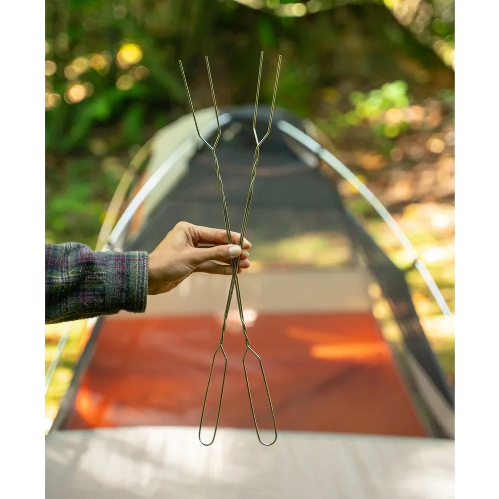 2 Pack Toasting Forks 20 Inch Nickel Plated Skewers