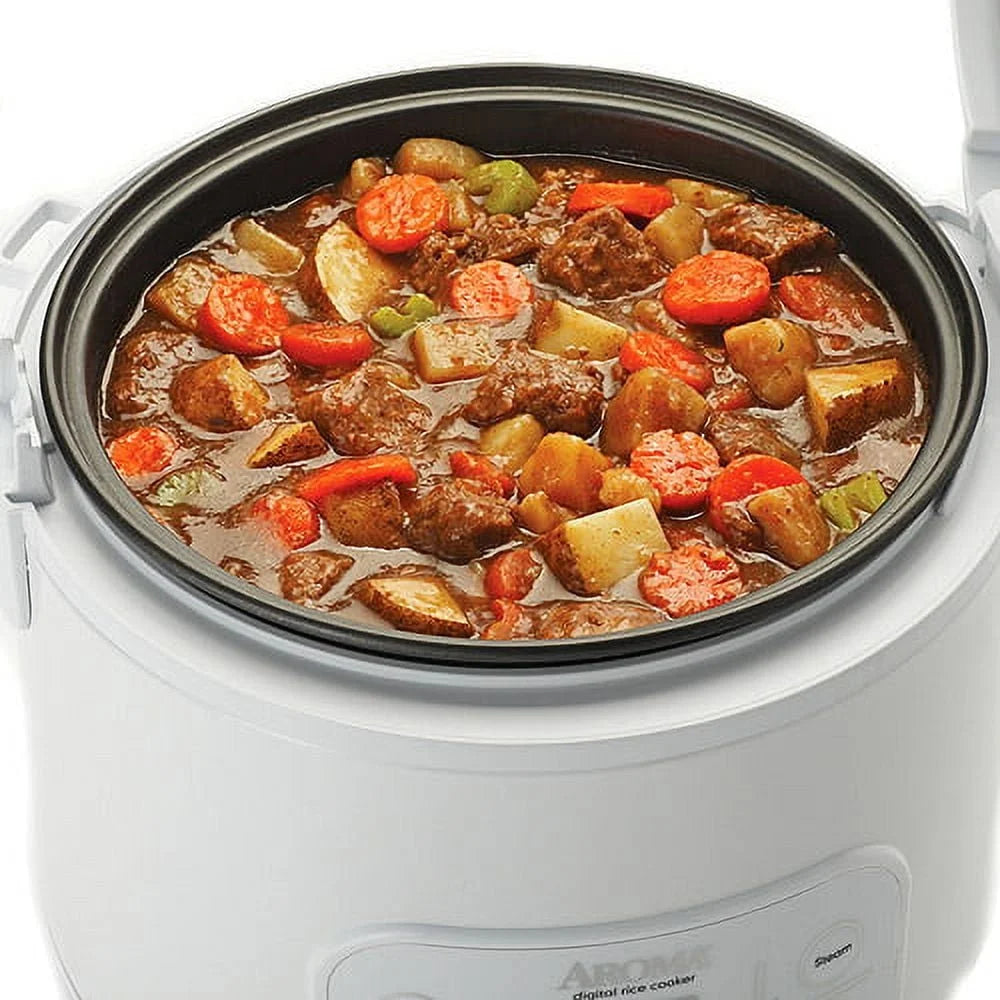 Digital Rice and Grain Cooker 8-Cup Programmable Automatic Keep Warm Delay Timer Steamer Rice Grains Healthy Meals Kitchen