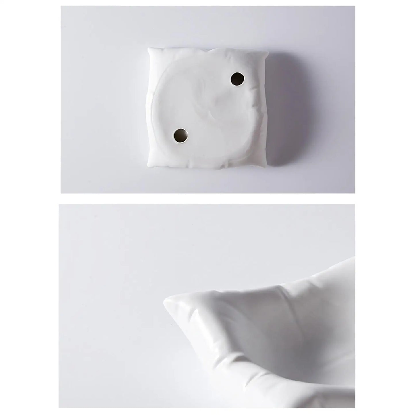 Ceramic Dinner Plate Dinnerware 8in Elegant Sauce Tray Appetizer Dish Western Food Plate Irregular for Desktop Parties Salad