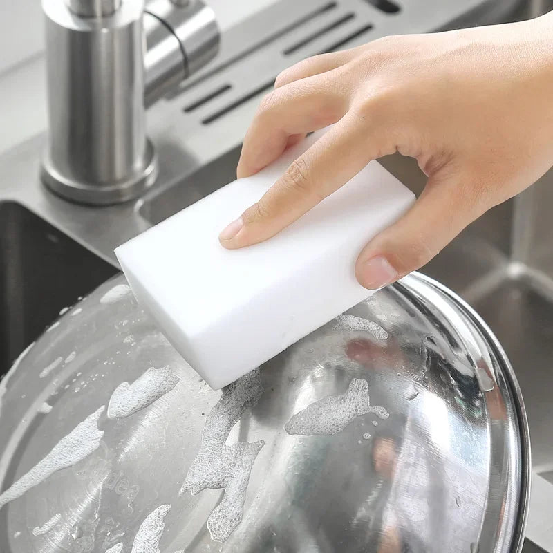 30/50/100 Pcs Melamine Sponge Magic Sponge Household Sponge Eraser Cleaning Tools for Office Kitchen Bath Cleaning Sponges Brush - Cooky Kitchenware