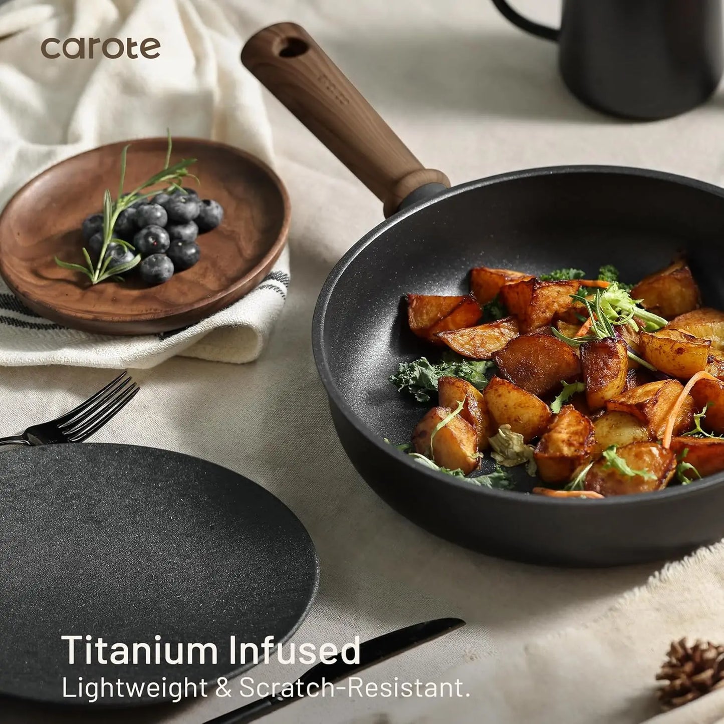 Nonstick Pots and Pans Cookware Set 16 Pieces Kitchen Cooking Set with Frying Pan - Cooky Kitchenware