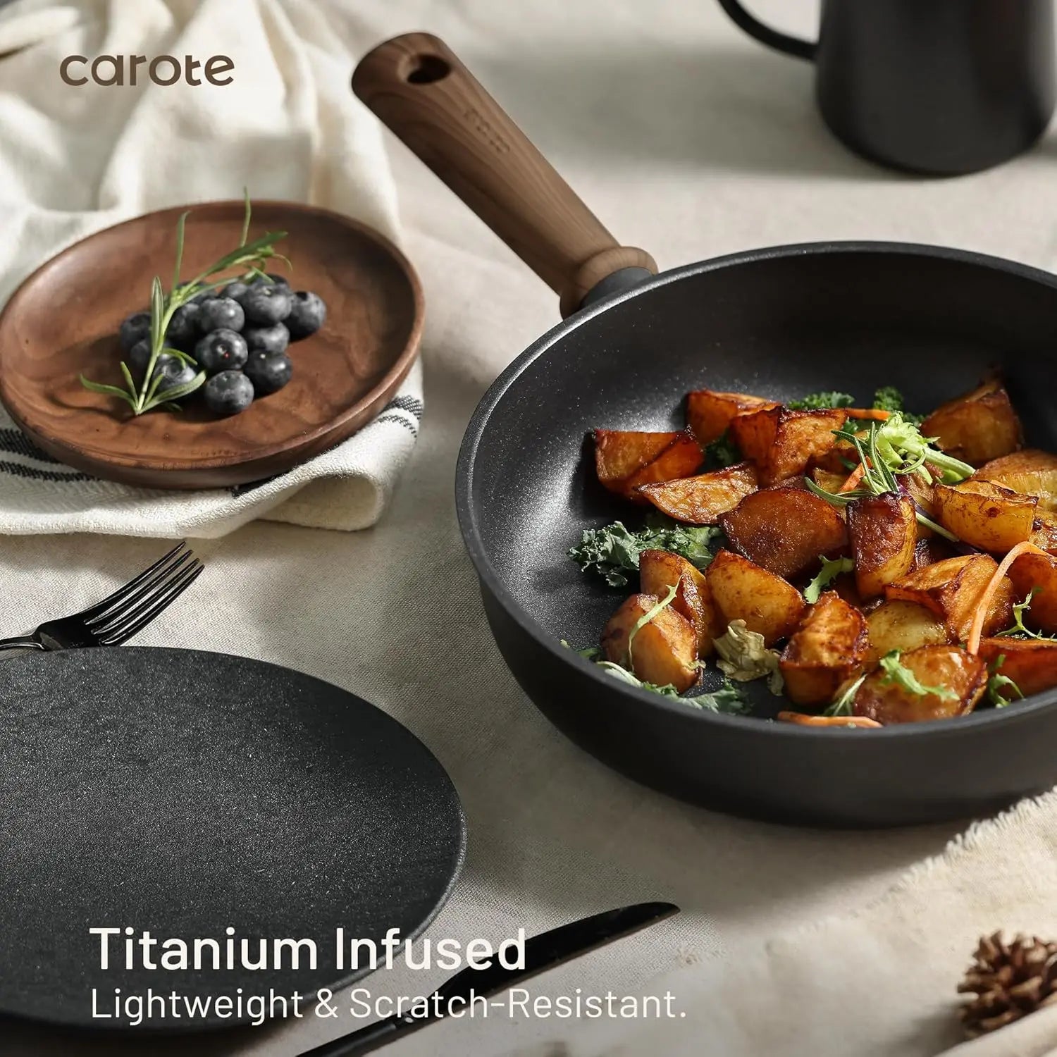 Nonstick Pots and Pans Cookware Set 16 Pieces Kitchen Cooking Set with Frying Pan - Cooky Kitchenware