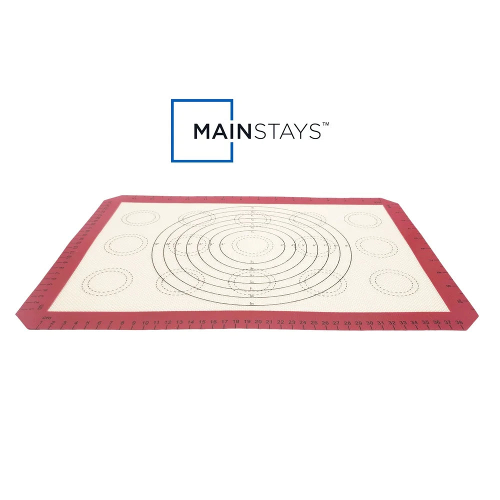 Reusable Silicone Baking Mat Non-Stick Oven Safe with Measurement Guides Fits Half-Sheet Pan Ideal Healthy Cooking Easy Clean - Cooky Kitchenware