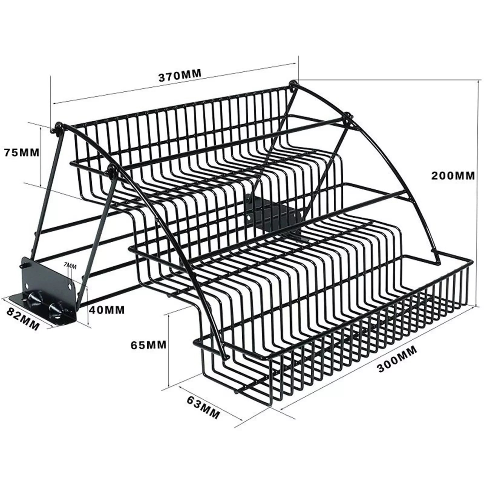 Metal Storage Shelf For Kitchen 3 Tier Pull down Cabinet Spice Rack Organizer US - Cooky Kitchenware