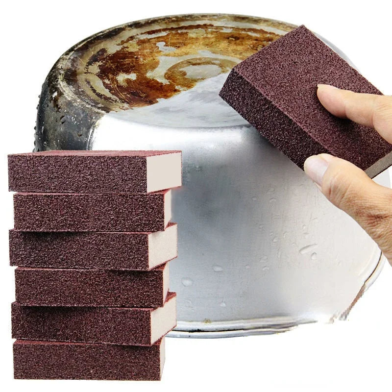 Sponge Magic Eraser descaling emery cleaning brush silicon carbide descaling cleaning brush stove top pot kitchen tools Plunger - Cooky Kitchenware