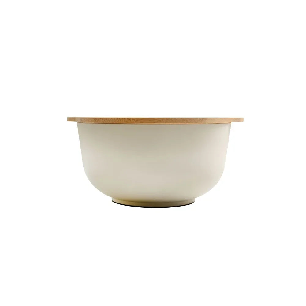 4-Piece Mixing Bowl Set with Lids 11.22"/ L 50% Recycled PP Papyrus Beige