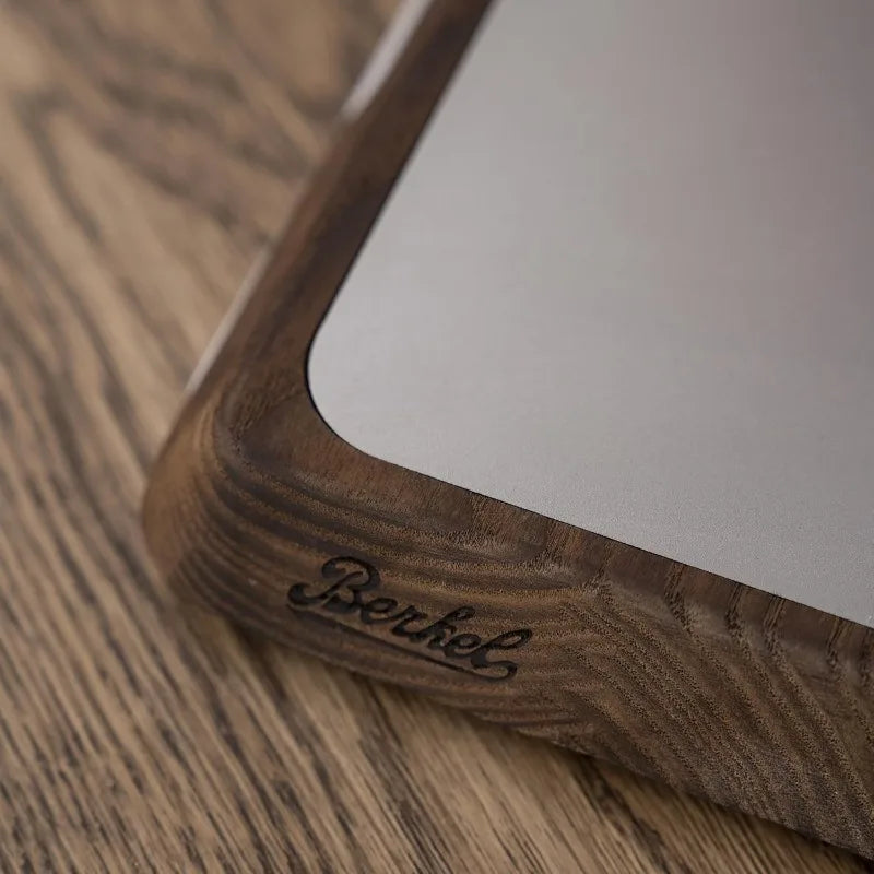 Berkel Presenting Board for Red Line 250 Slicers | Wooden Board | Stainless Steel Plate | Display Meat, Prosciutto, Cheese, Vege - Cooky Kitchenware