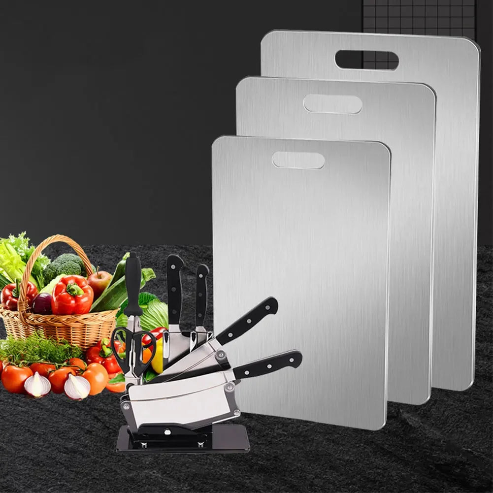 Thickened Stainless Steel Cutting Board Antibacterial and Mildew-proof Household Cutting Board Kitchen Kneading Dough Board - Cooky Kitchenware