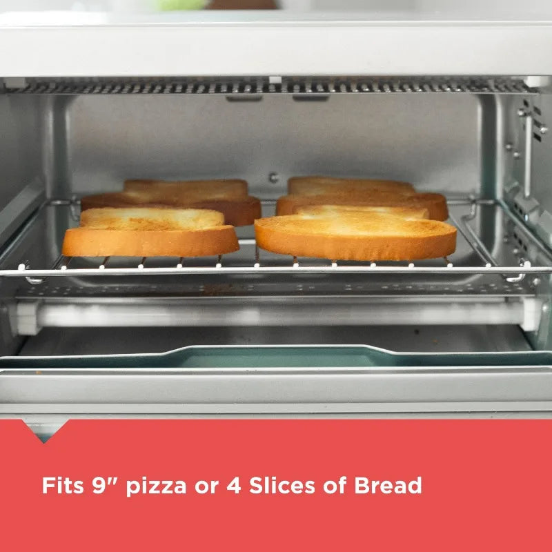 BLACK+DECKER 4 Slice Toaster Oven - Silver - TO1700SG - Cooky Kitchenware