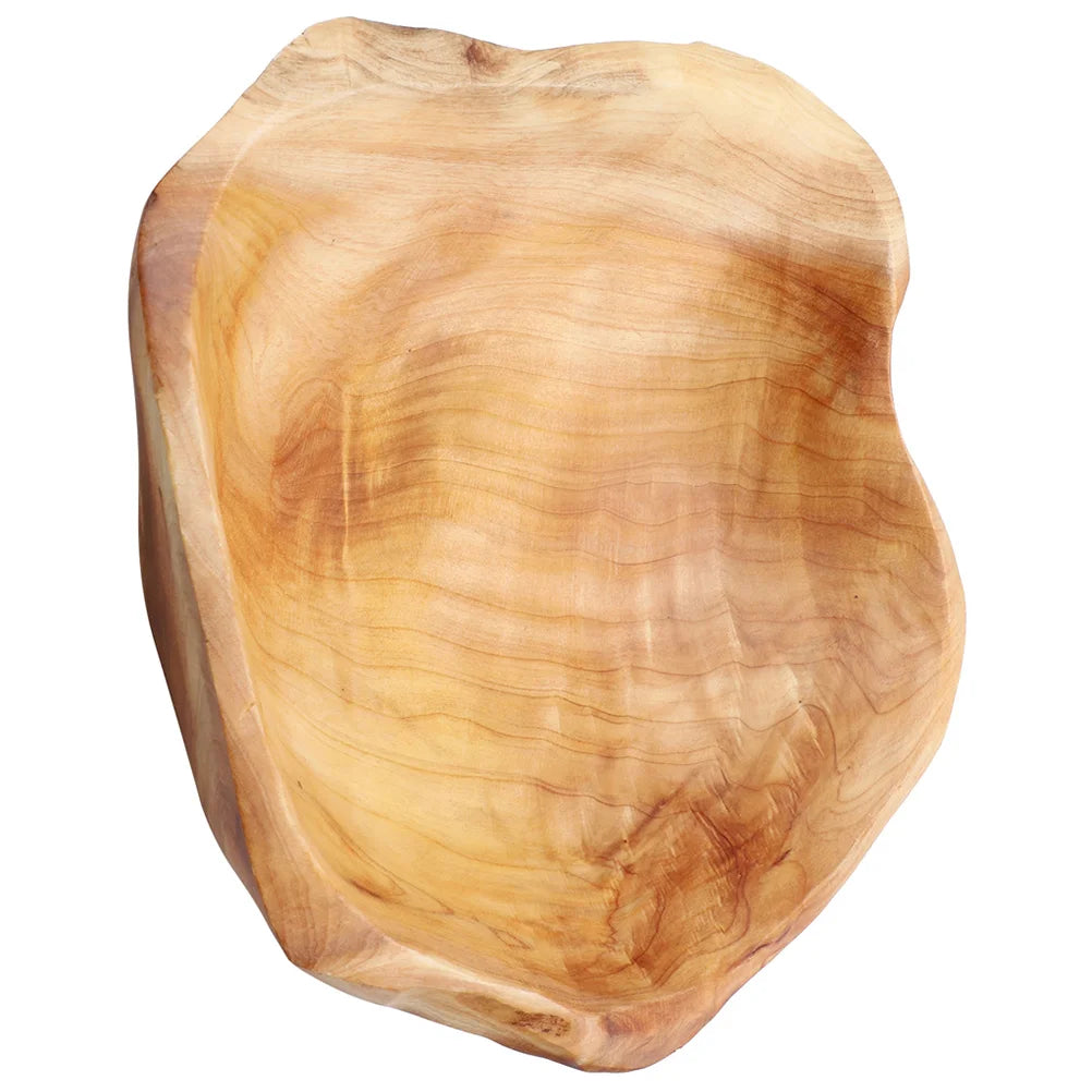 Large Size Root Carving Wooden Fruit Bowl Tray Dinnerware Set Decorative Serving Platter Kitchen Accessories - Cooky Kitchenware