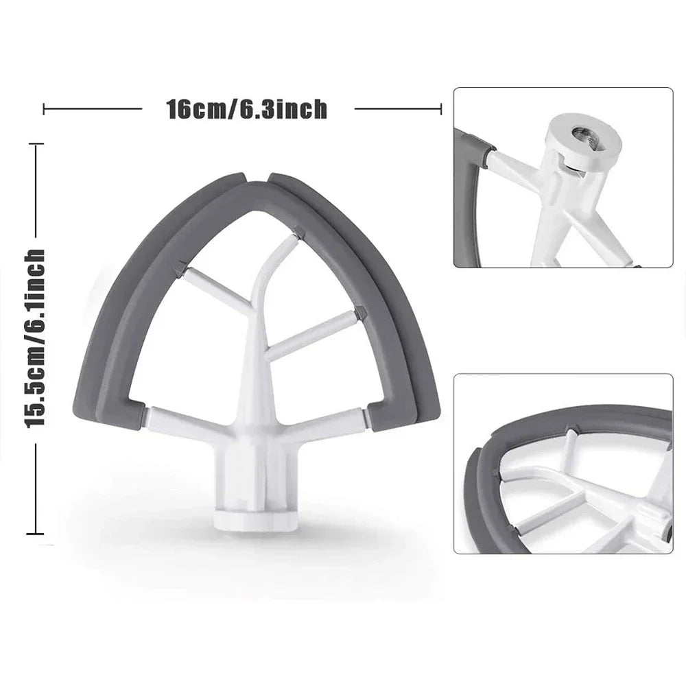 Flex Edge Beater for KitchenAid Mixer 4.5-5 QT Tilt-Head Stand Mixer Attachments, Silicone Mixer Paddle Accessories Blender Part - Cooky Kitchenware