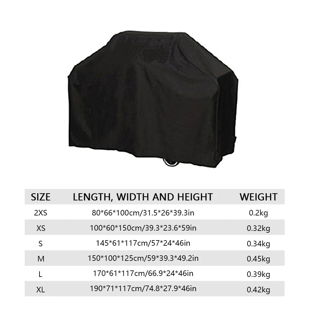 Barbecue Covers Weber Heavy Duty Outdoor Barbecue Cover  Waterproof Anti-Dust Weather Resistant Square Rain Protective