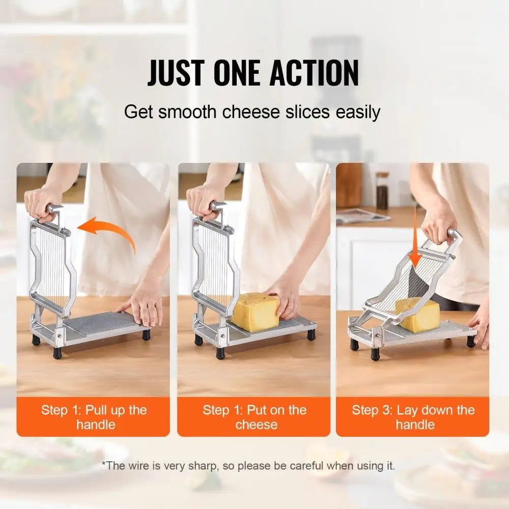 Wire Cheese Cutter Butter Slicer 0.39 0.78 inch - Cooky Kitchenware