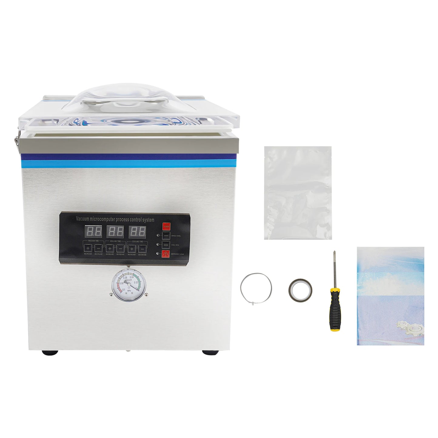 Commercial Vacuum Sealer Stainless Steel 11.8 Inch Bag