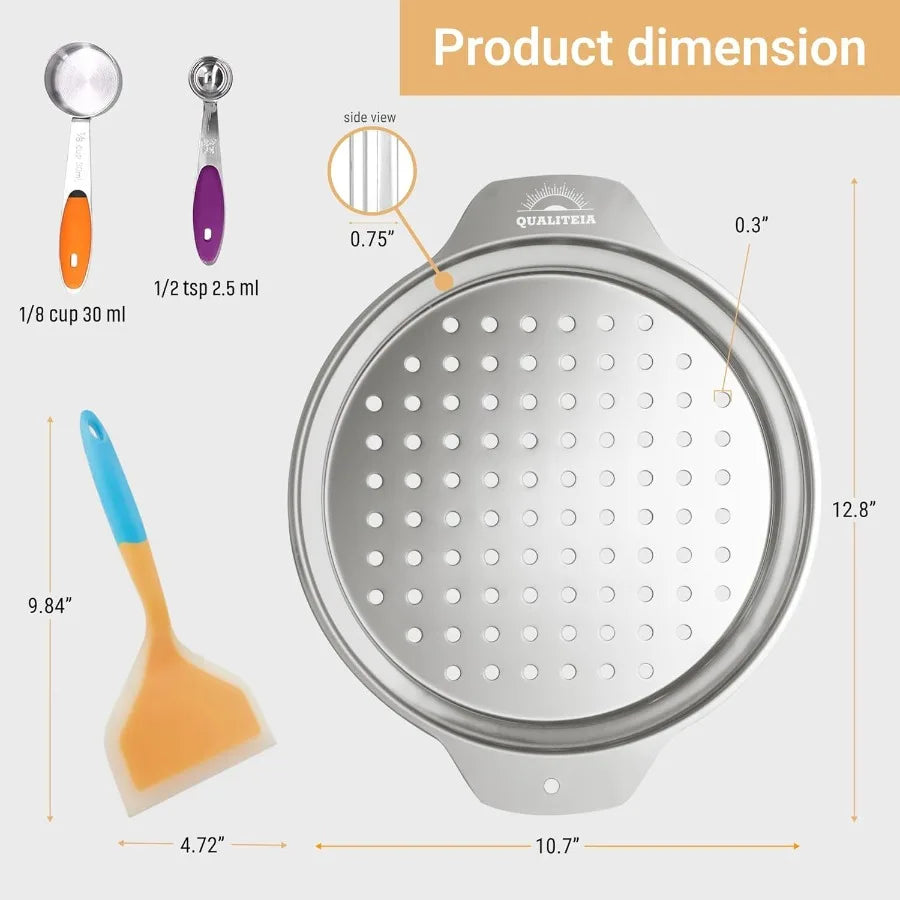 Spaetzle Maker Lid Set With Silicone Spatula And Cups