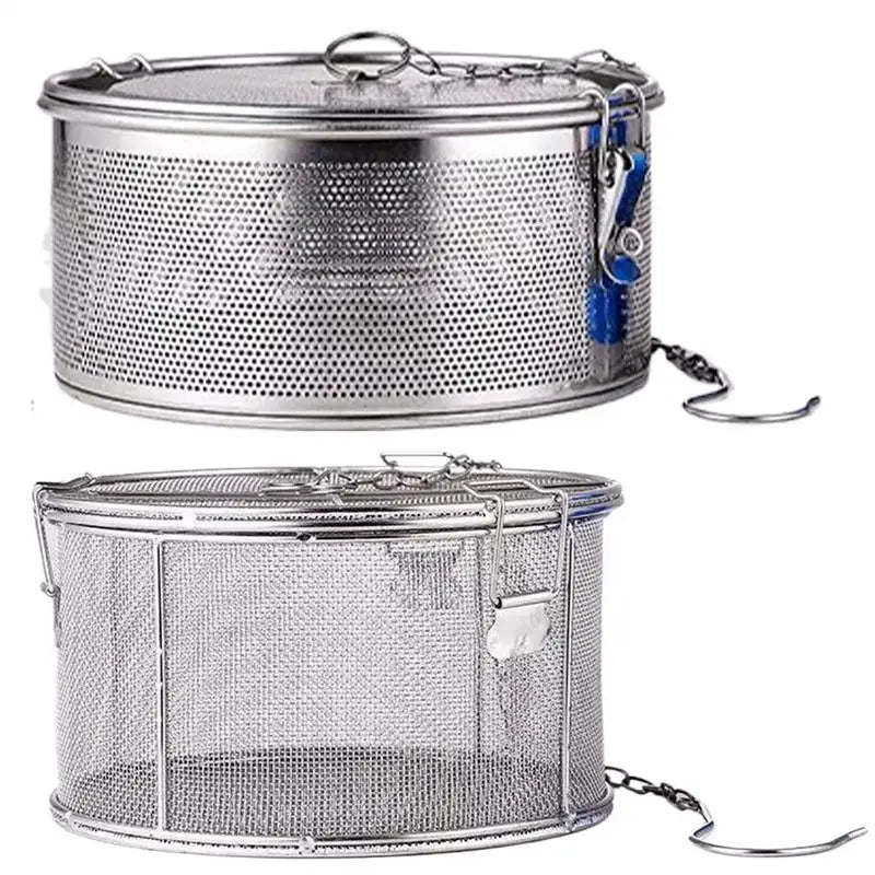 Seasoning Brine Basket Multipurpose Seasoning Mesh Basket Stainless Steel Brine Basket Strainer Basket Seasoning Strainer Brine