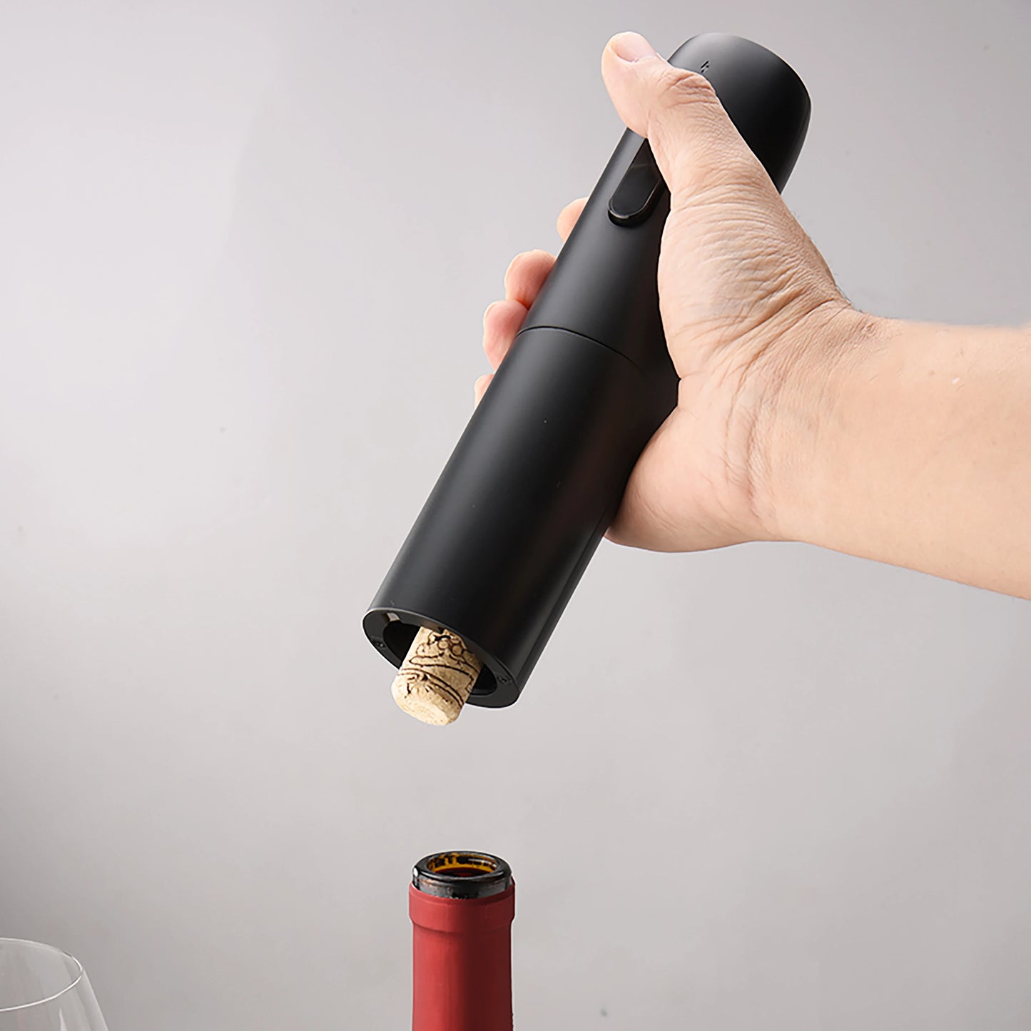 Electric Wine Bottle Opener Automatic Corkscrew With Base