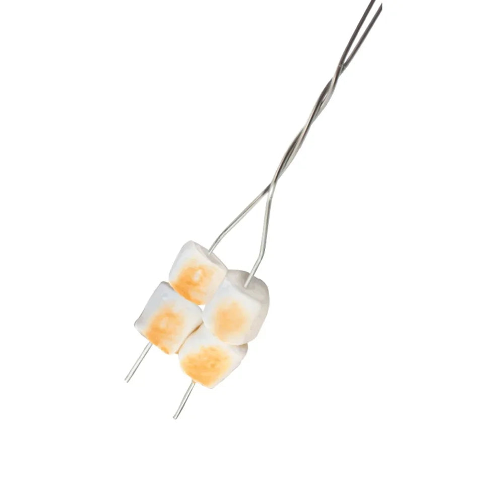 2 Pack Toasting Forks 20 Inch Nickel Plated Skewers