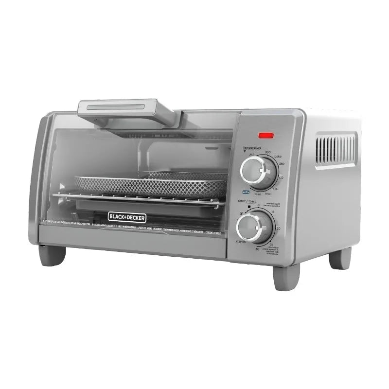 BLACK+DECKER 4 Slice Toaster Oven - Silver - TO1700SG - Cooky Kitchenware
