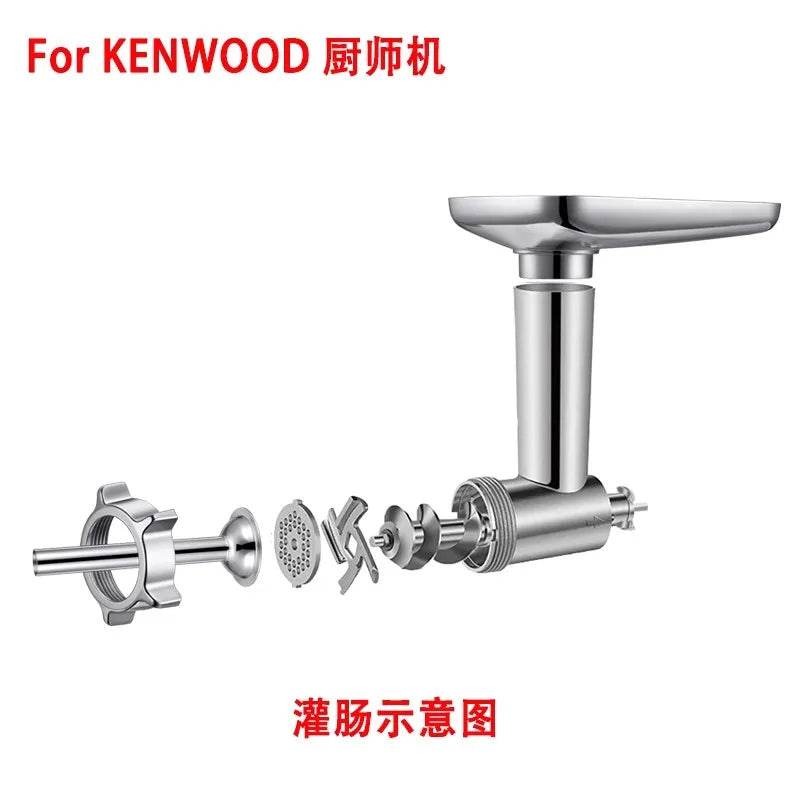 2025 new Stand Mixer Attachment Food Grinder Set Kitchen Grinding Tools for Kenwood Chef / Chef XL, KVC, KVL, kMix,also fit SMEG - Cooky Kitchenware