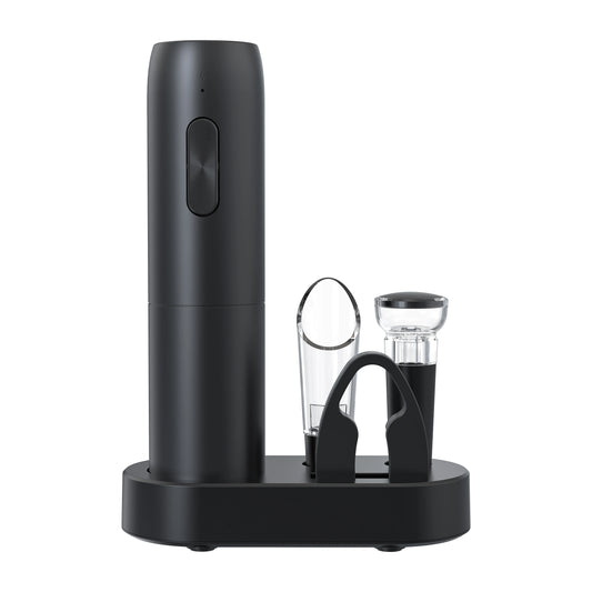 Electric Wine Bottle Opener Automatic Corkscrew With Base