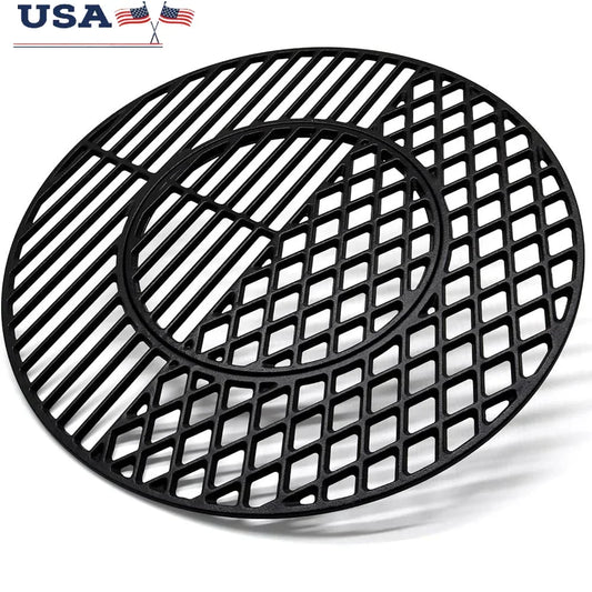 21.5 Inch Cast Iron Grill Grate Replacement 22 Inch Weber Charcoal Grills Master-Touch One-Touch Smoker Durable Cooking Surface