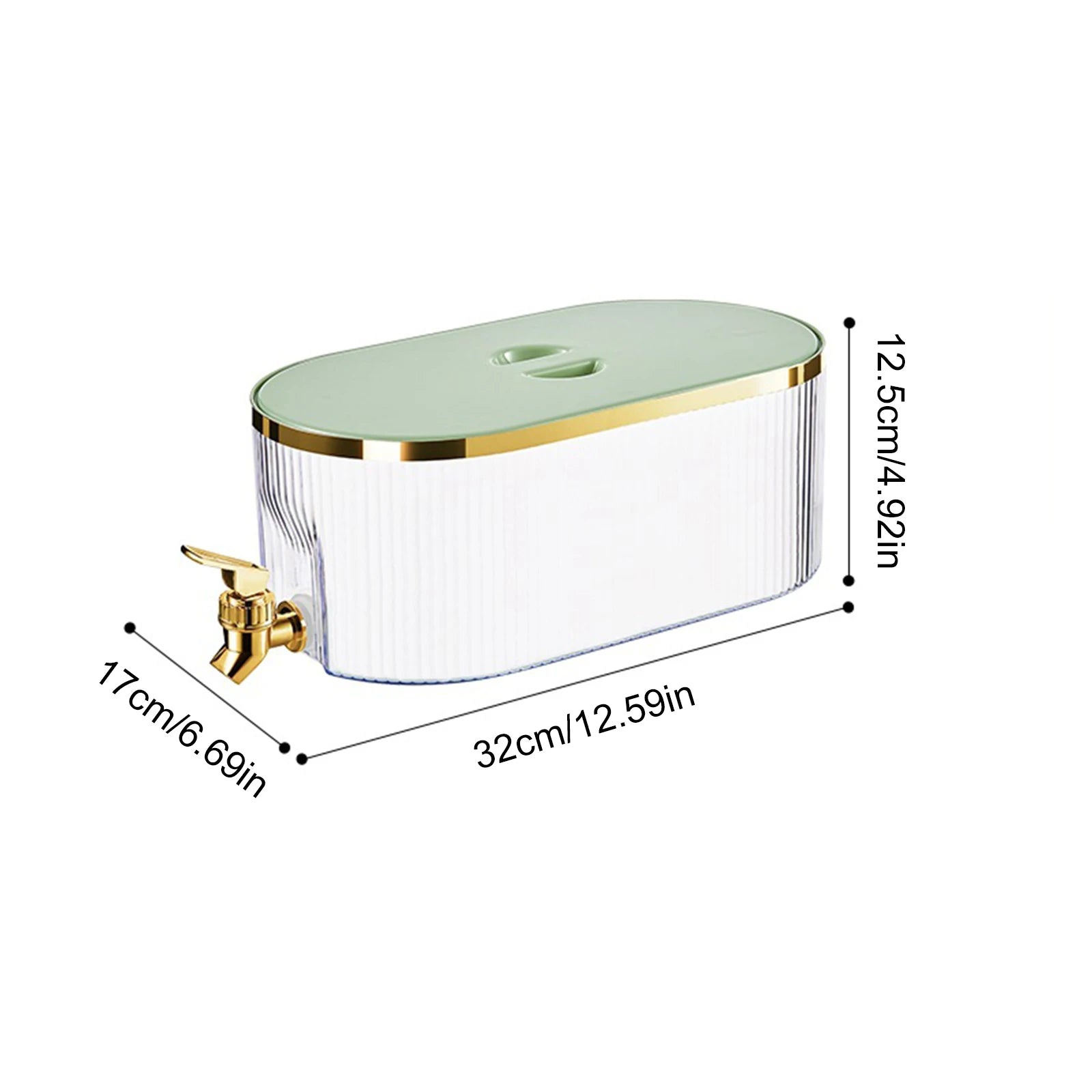 5.3L Fridge Lemonade Juice Bucket Leakproof Transparent Drinkware for Home Party - Cooky Kitchenware