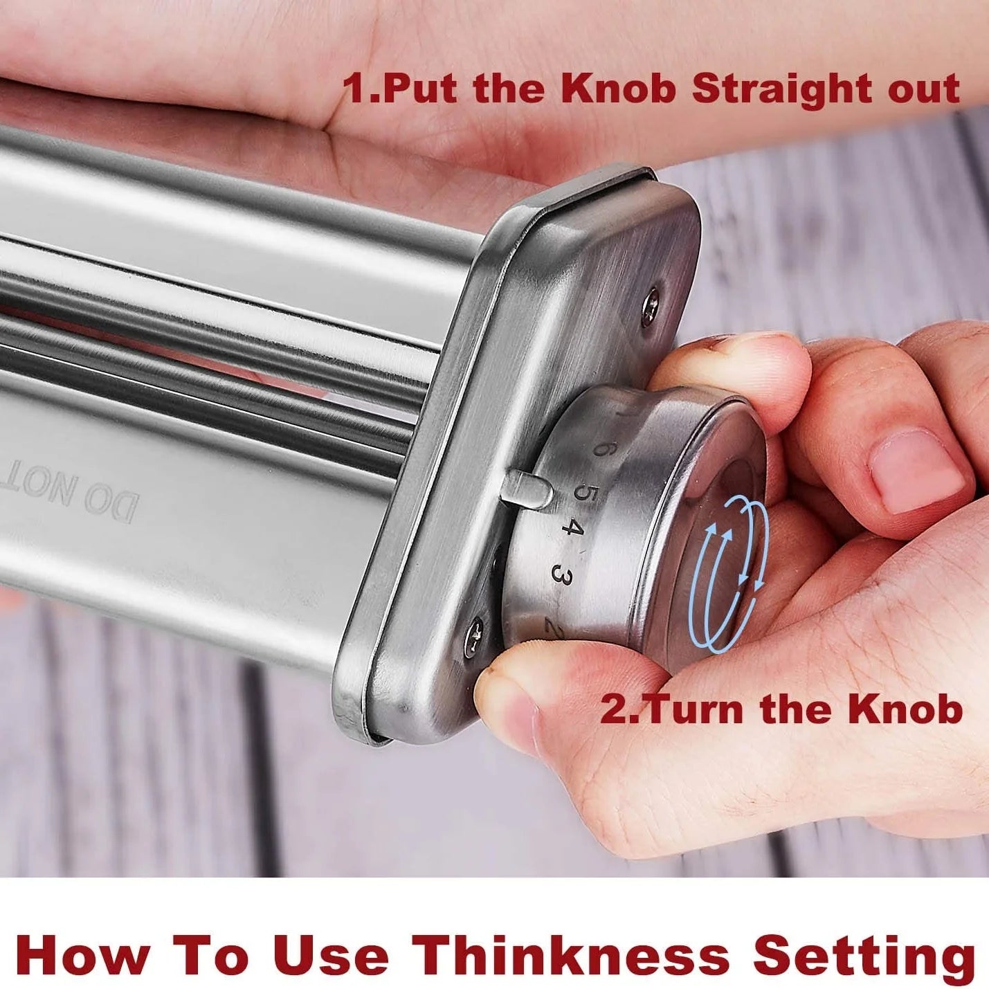Pasta Attachment for KitchenAid Mixer, Pasta Sheet Roller, Spaghetti Fettuccine Cutter,Stainless Noodle Fit All KitchenAid Chef - Cooky Kitchenware