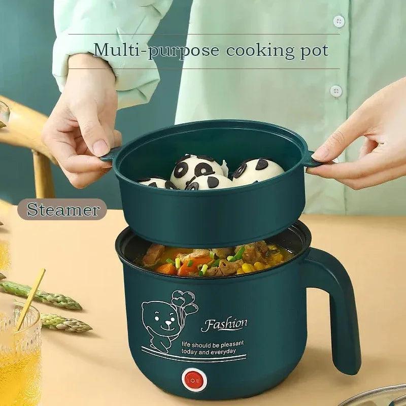 Mini Electric Cooker Non-stick Cooking 1-2 People Double Hot Pot steamer Hot Pot Multifunction Electric Cooker for Home 110V US