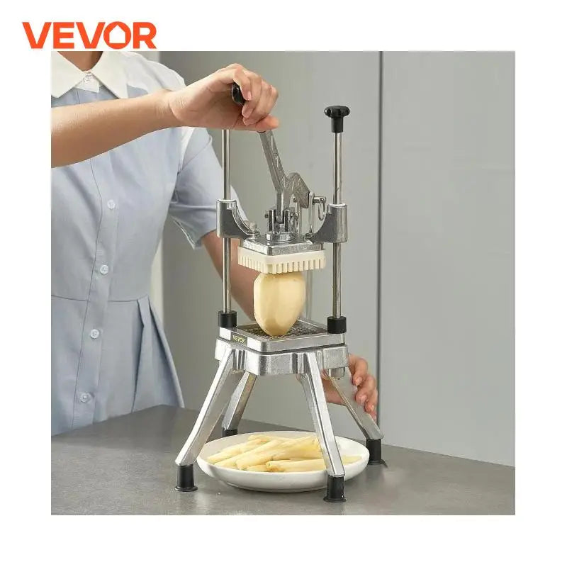 VEVOR Commercial Vegetable and Fruit Heavy Duty Food Dicer French Fry Cutter Onion Slicer Stainless Steel - Cooky Kitchenware