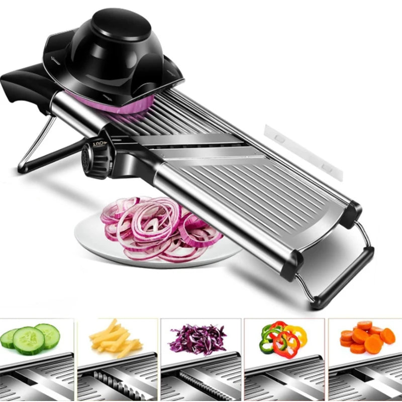 OMESER W1027 Adjustable Slicer Stainless Steel Veggies