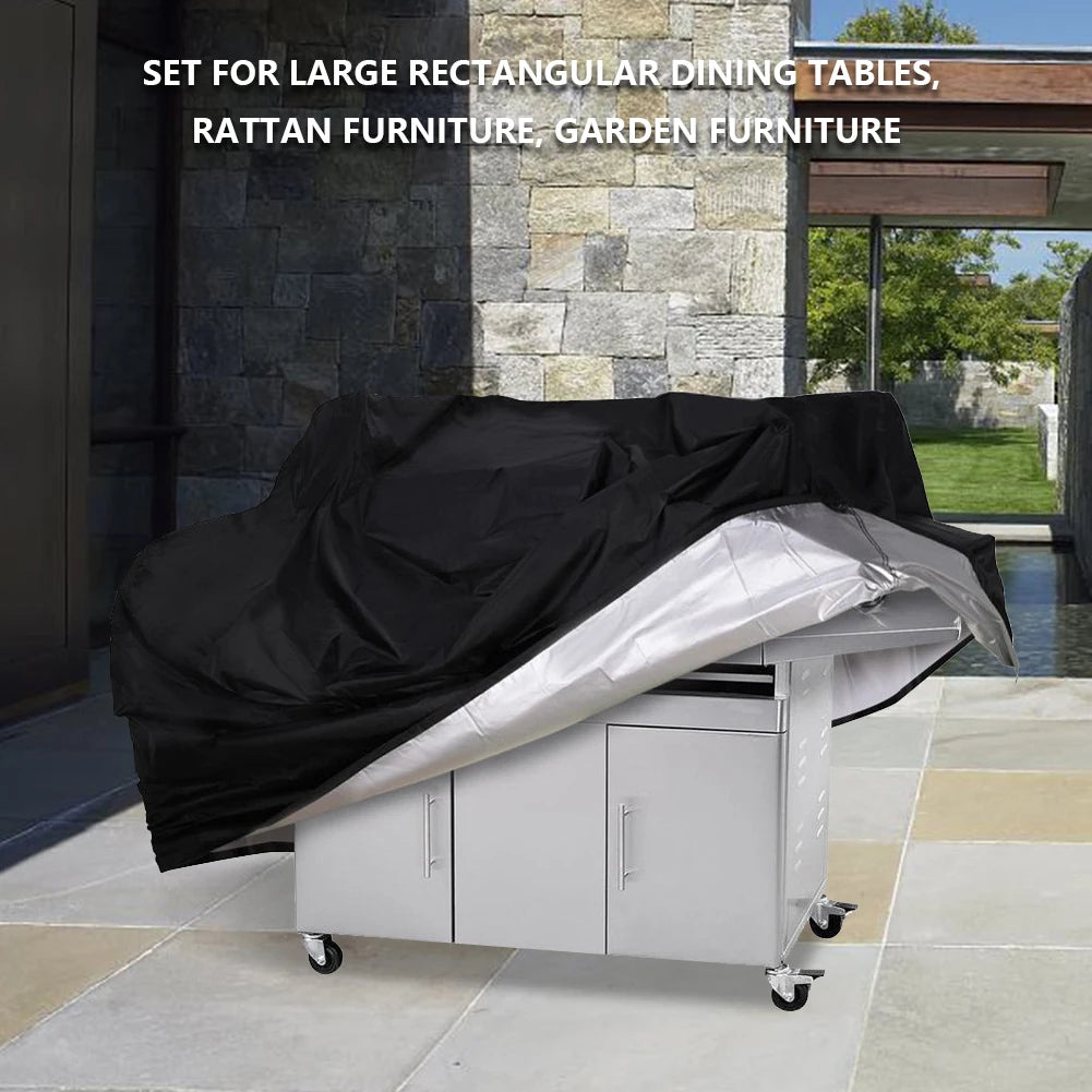 Barbecue Covers Weber Heavy Duty Outdoor Barbecue Cover  Waterproof Anti-Dust Weather Resistant Square Rain Protective