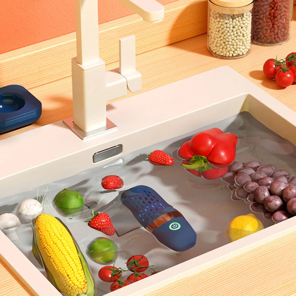 Fruit and Vegetable Cleaning Machine Food Purifier 3000mAh Fruit Cleaning Device Waterproof for Fruits Veggies for Meat Seafood - Cooky Kitchenware