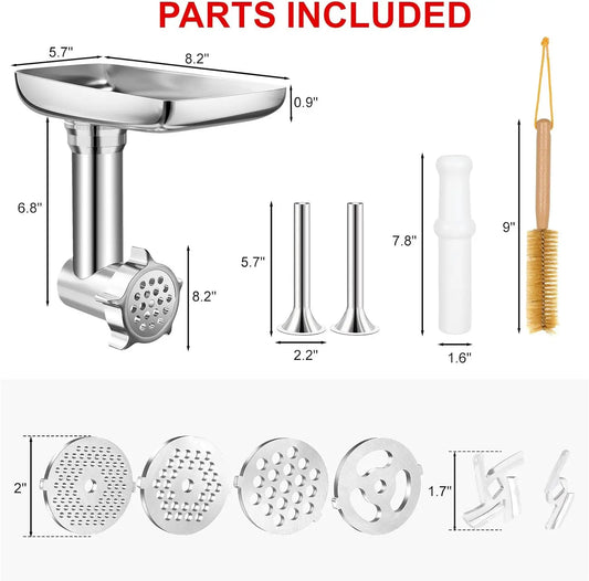 Kitchen Aid Meat Grinder Attachment Metal Meat Mincer for All Kitchenaid and cuisinart Stand Mixer - Cooky Kitchenware