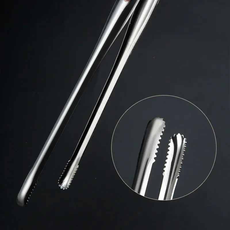 Stainless Steel Grill Tongs Food Clip BBQ Steak Clip Bread Tong Cooking Utensils Party Non-Slip Kitchen Gadgets Accessories - Cooky Kitchenware