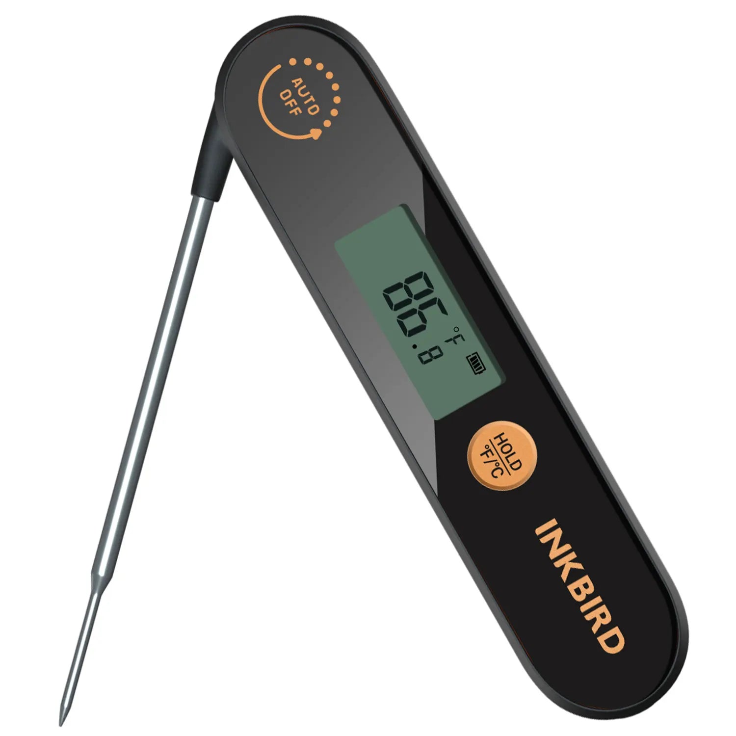 INKBIRD Waterproof Digital Meat Thermometer Backlight Folding Barbecue Kitchen Cooking Instant Readin Thermometer For Grilling - Cooky Kitchenware