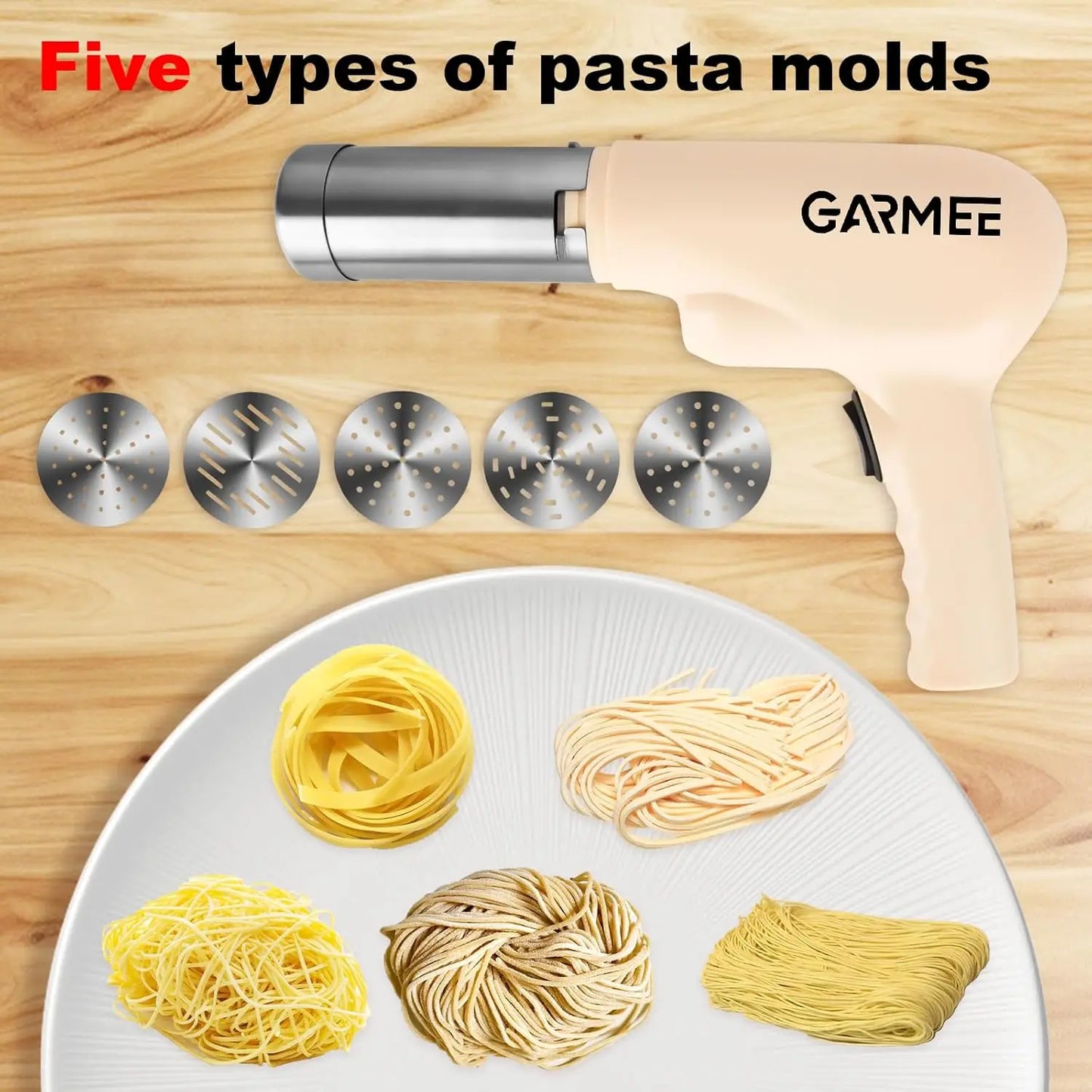 Electric Pasta Maker Machine Noodle Maker Automatic Spaghetti Maker All In One Cordless Homemade - Cooky Kitchenware