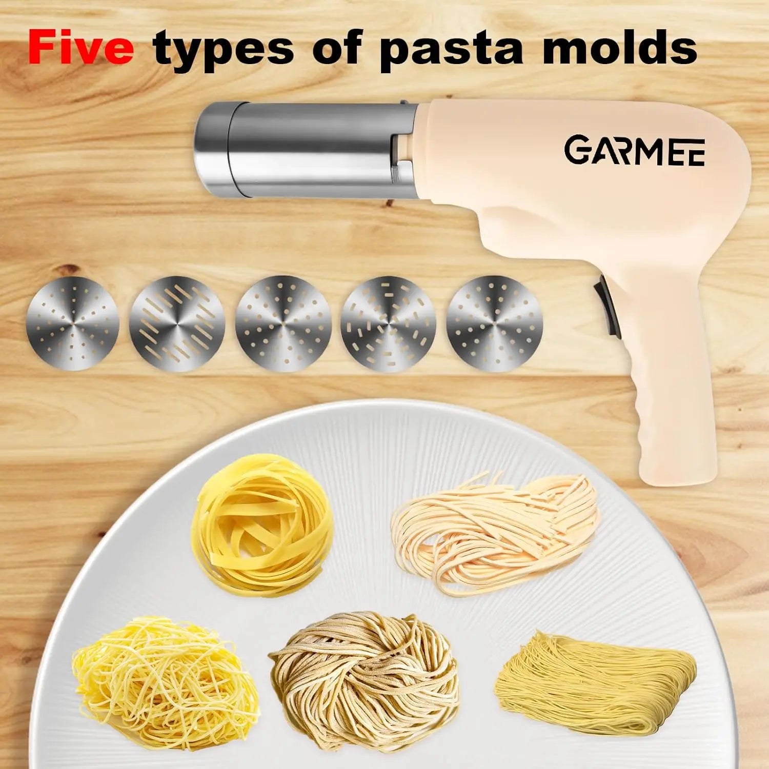 Electric Pasta Maker Machine Noodle Maker Automatic Spaghetti Maker All In One Cordless Homemade - Cooky Kitchenware