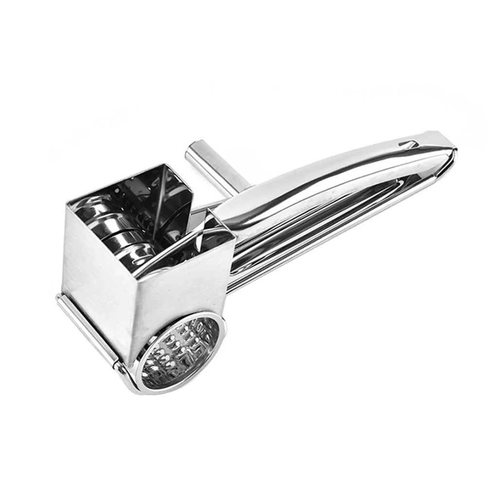 Kitchen Chocolates Shredder Stainless Steel Drum Hand-Cranked Cheese Grater Rotary Ginger Chocolate Cutter Planer - Cooky Kitchenware