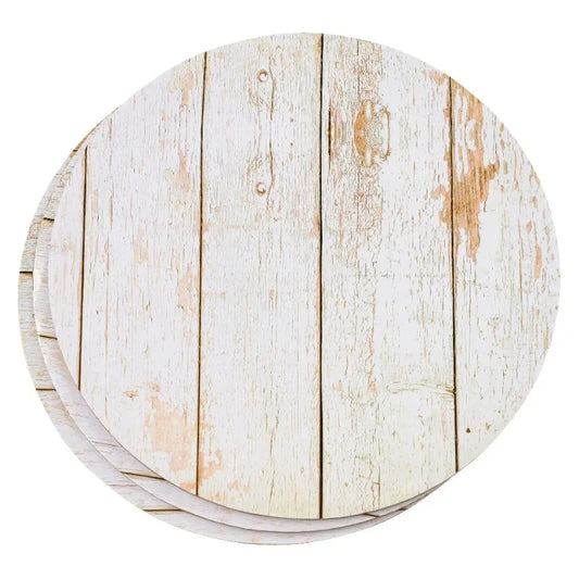 A 10-inch White Wood-grain Cake Board Designed By Celebrate It® (total 36) - Cooky Kitchenware