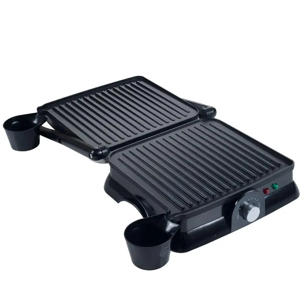 Electric Panini Press Grill Sandwich Maker with Nonstick Plates Large Cooking Surface and 1400W Fast Prep - Cooky Kitchenware