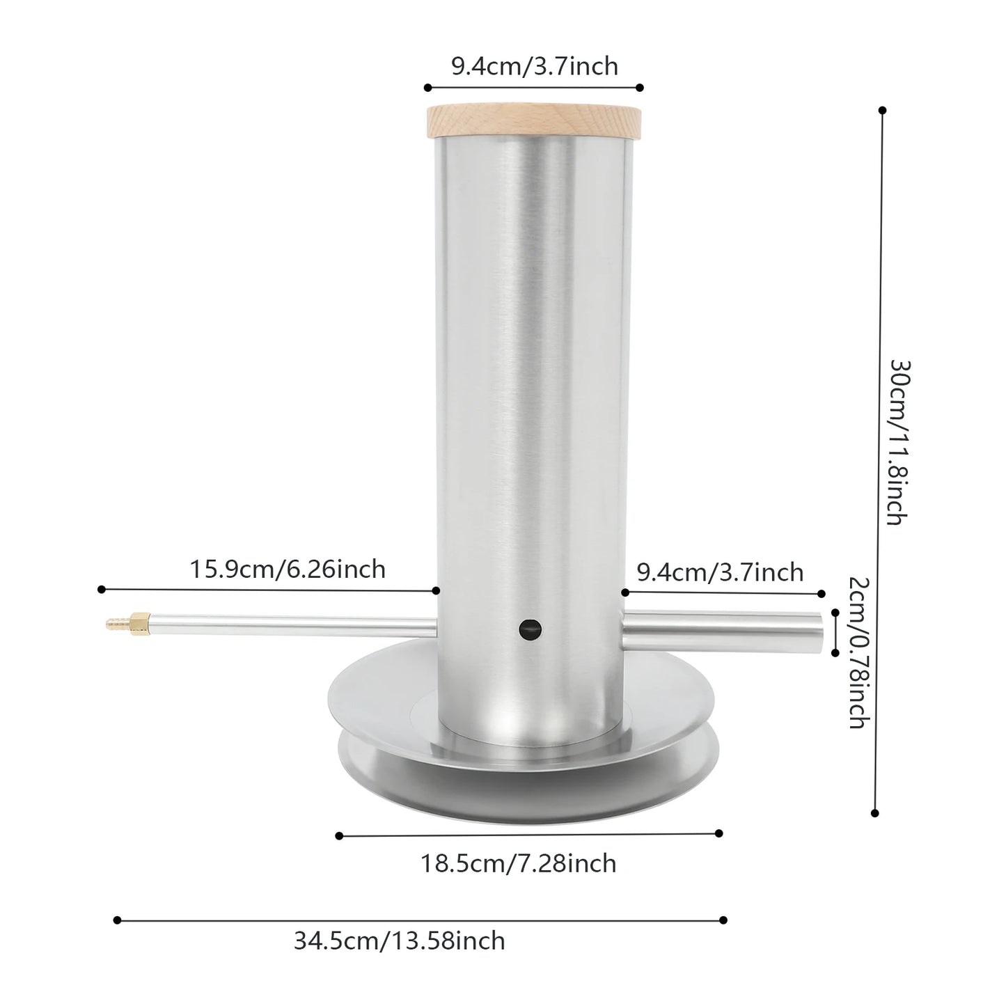 Electric Cold Smoke Generator Stainless Steel Portable Barbecue Smoker for Home Restaurant Outdoor Cooking Durable Easy Install