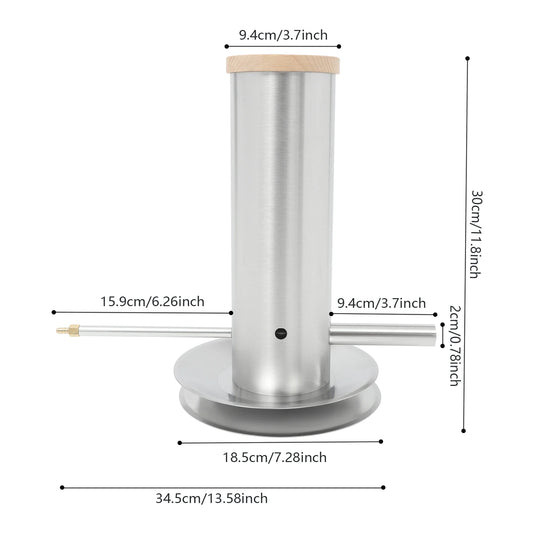 Electric Cold Smoke Generator Stainless Steel Portable Barbecue Smoker for Home Restaurant Outdoor Cooking Durable Easy Install
