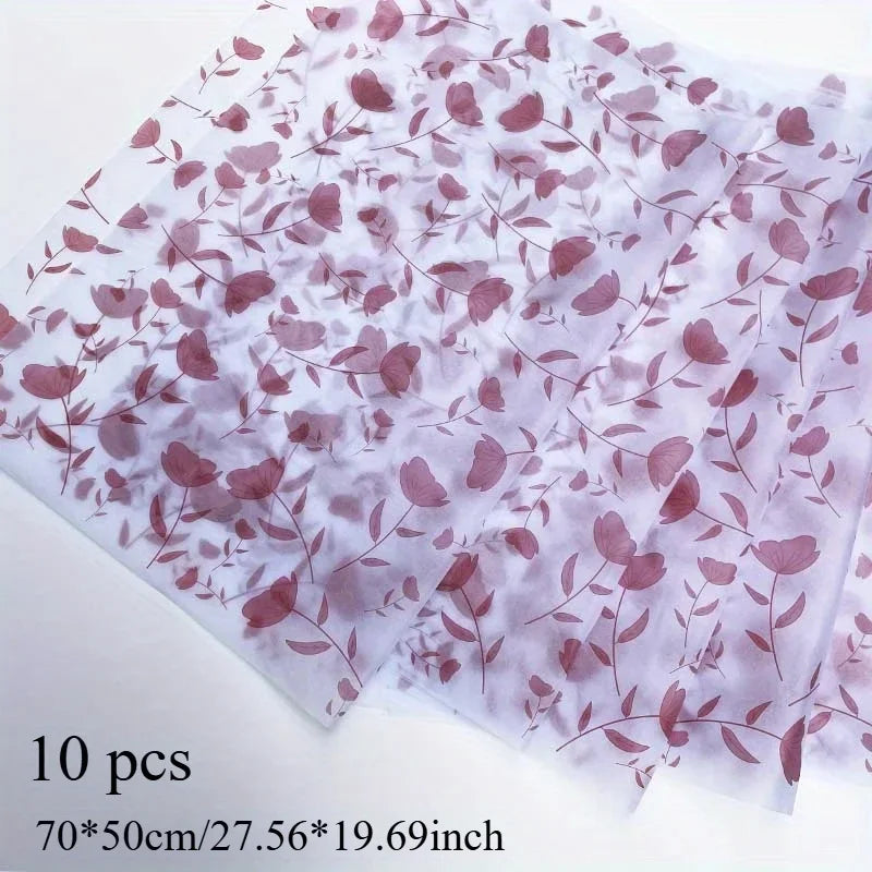 Wrapping Tissue Paper - Semi-Transparent Thin Paper for Christmas Decor, Bouquet Supplies, Gift Wrapping, Floral Arrangements - Cooky Kitchenware