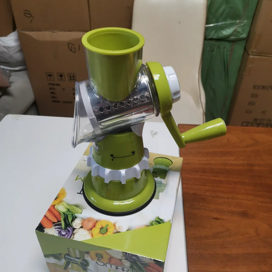 Vegetable Cutter, Rotary Vegetable Slicer, Vegetable Grater, Manual Cheese Grater, Multifunctional Vegetable Cutter, Potato Shre - Cooky Kitchenware