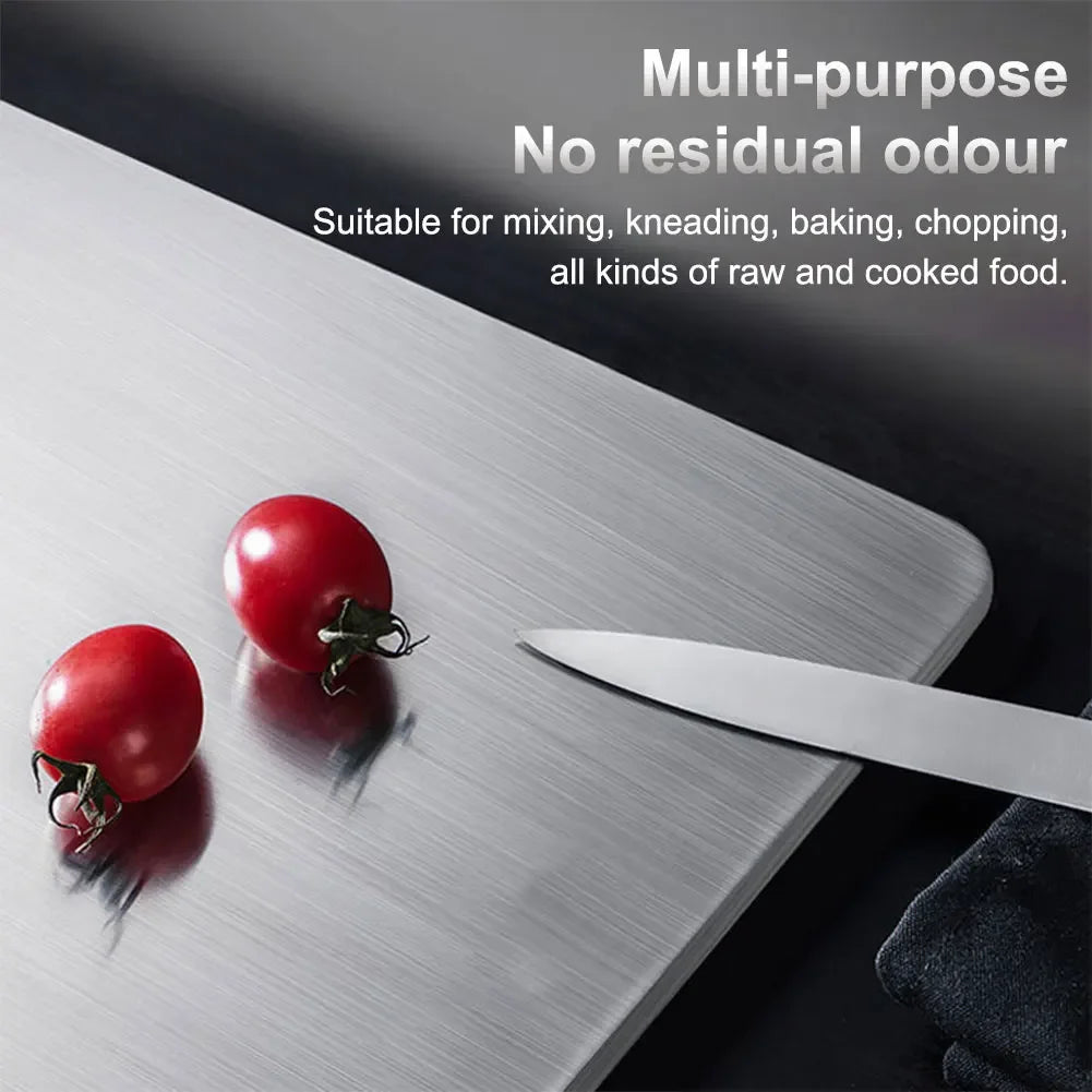 Thickened Stainless Steel Cutting Board Antibacterial and Mildew-proof Household Cutting Board Kitchen Kneading Dough Board - Cooky Kitchenware