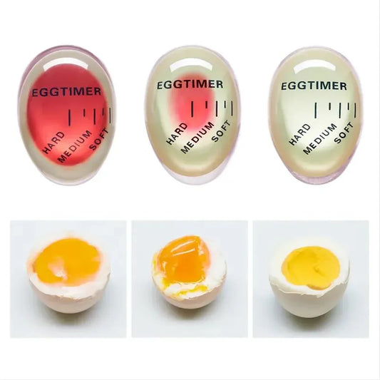 1pcs Egg Timer Boiled Egg Ripening Observer Yummy Soft Hard Egg Cooking Color Changing Creative Kitchen Utensils - Cooky Kitchenware