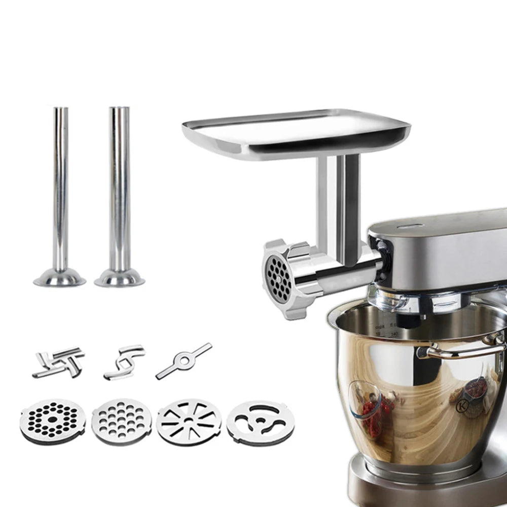 2025 new Stand Mixer Attachment Food Grinder Set Kitchen Grinding Tools for Kenwood Chef / Chef XL, KVC, KVL, kMix,also fit SMEG - Cooky Kitchenware