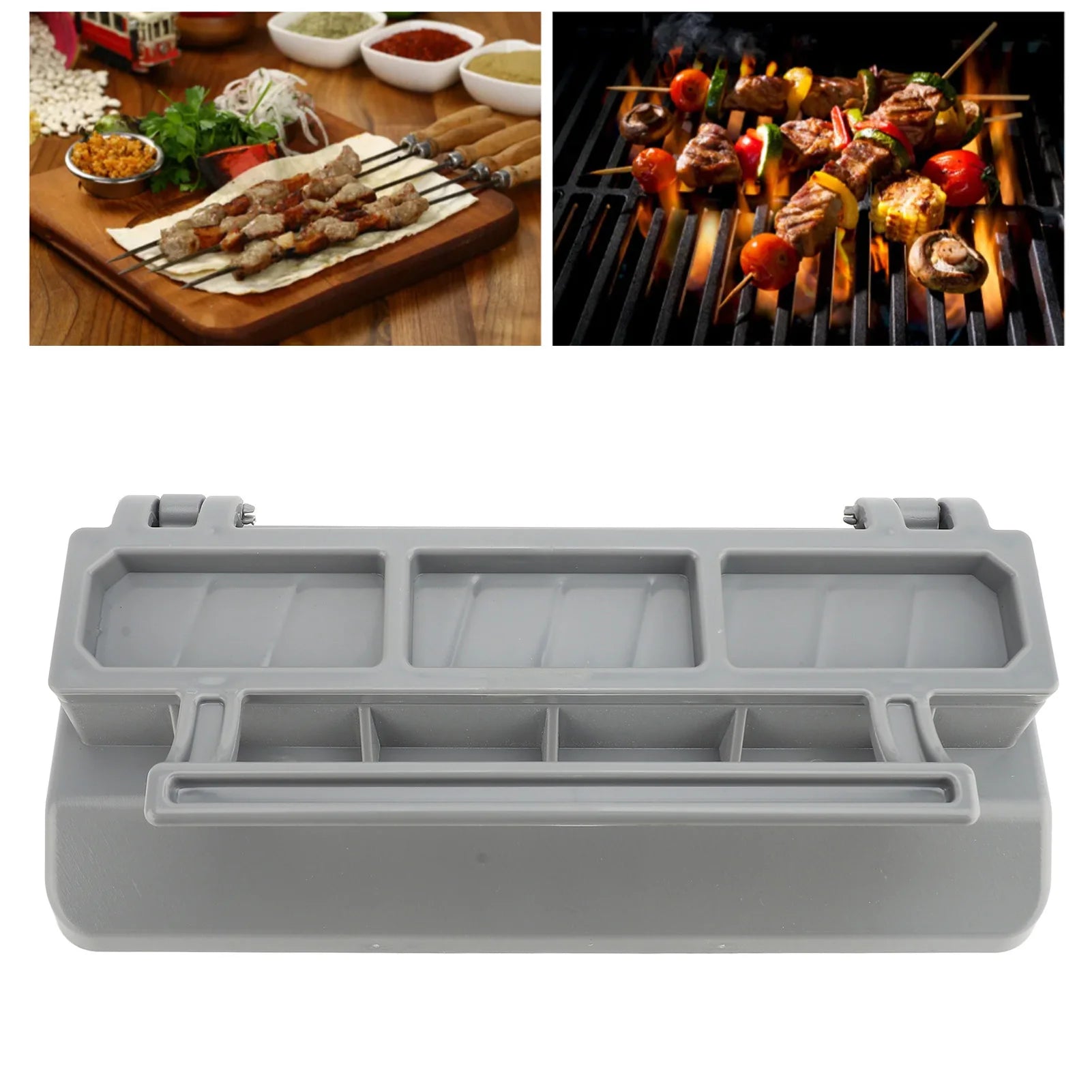 Portable Barbecue Skewer Molds, Outdoor Barbecue Skewer Molds, Sturdy and Durable, Easy to Clean - Cooky Kitchenware