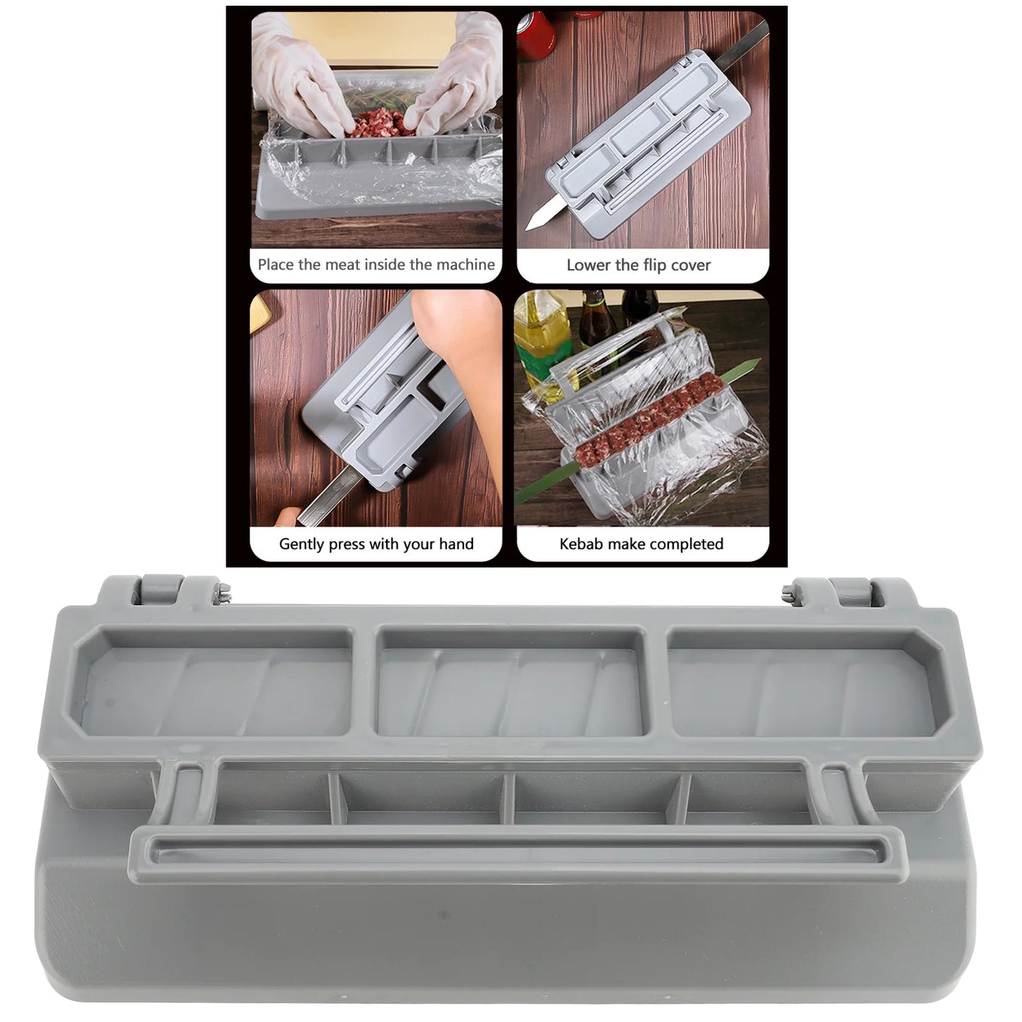 Portable Barbecue Skewer Molds, Outdoor Barbecue Skewer Molds, Sturdy and Durable, Easy to Clean - Cooky Kitchenware